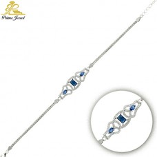  Gümüş Zirkon Taşlı Bilezik / Bileklik